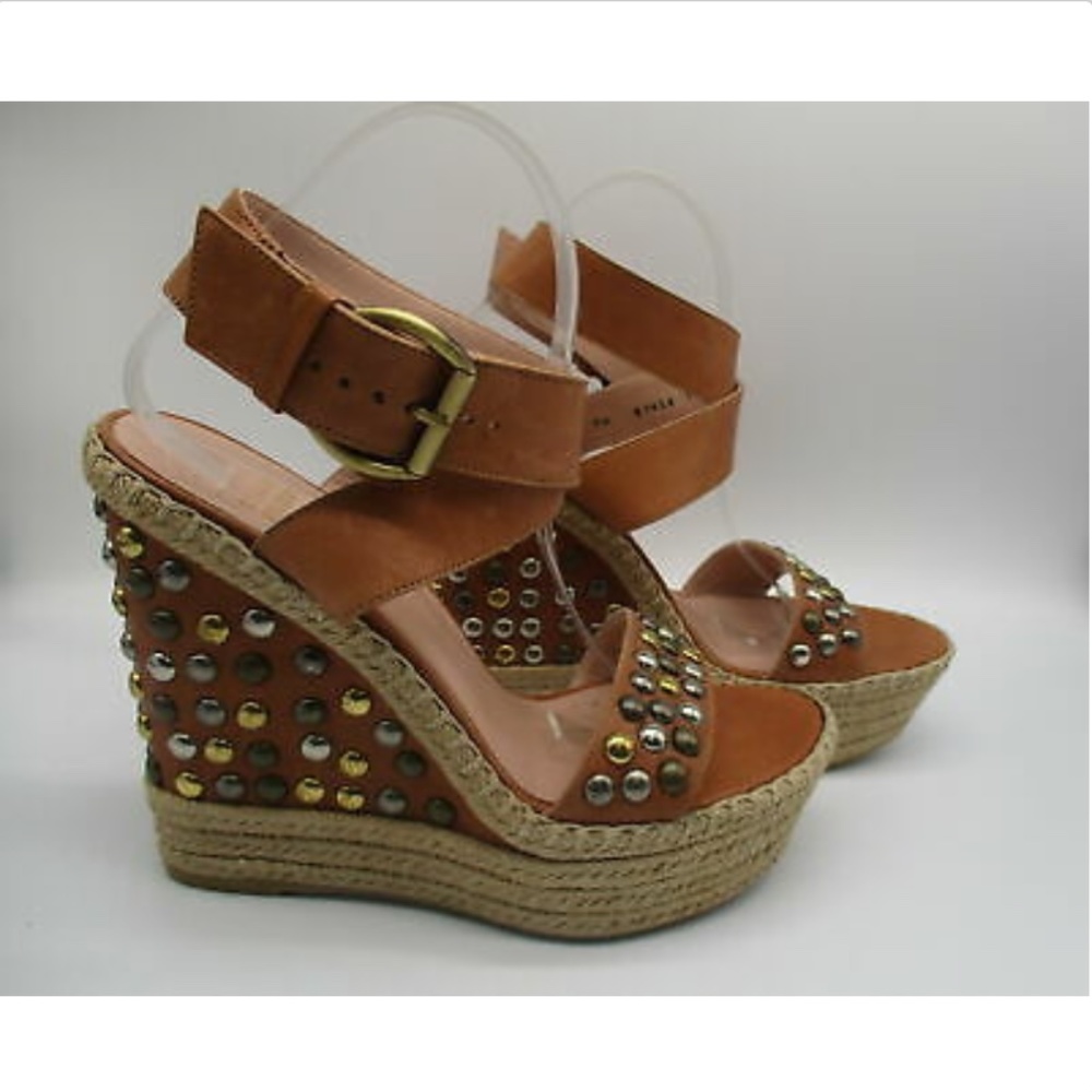 Stuart Weitzman Hubcaps Espadrille Wedges - image 4